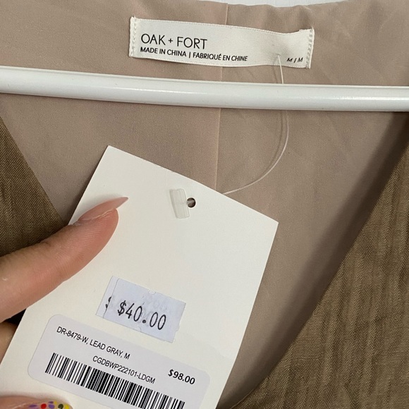 Oak + Fort textured t-shirt dress - Picture 5 of 7